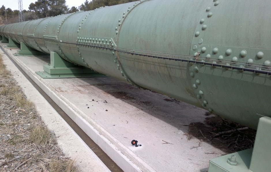 Auscultación en conducción de agua (La Pobla de...