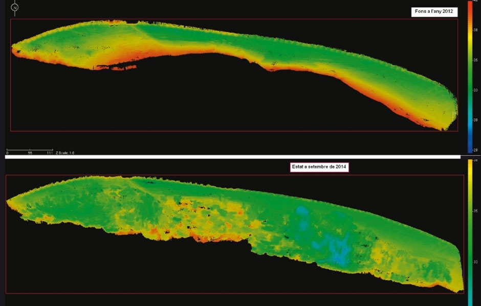 Bathymetry for the decontamination of the Flix...