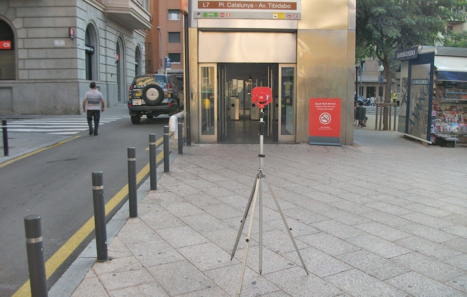 Topografía para la remodelación de los accesos...